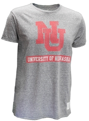 NU University Of Nebraska Triblend Tee Nebraska Cornhuskers, Nebraska  Mens T-Shirts, Huskers  Mens T-Shirts, Nebraska  Mens, Huskers  Mens, Nebraska  Short Sleeve, Huskers  Short Sleeve, Nebraska Heather Grey NU Triblend Huskers SS Tee Retro Brand, Huskers Heather Grey NU Triblend Huskers SS Tee Retro Brand