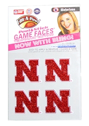 Nebraska 4 Pack Glitter Face Tattoos Nebraska Cornhuskers, Nebraska  Tattoos &amp; Patches, Huskers  Tattoos &amp; Patches, Nebraska  Beads &amp; Fun Stuff, Huskers  Beads &amp; Fun Stuff, Nebraska  Tattoos &amp; Patches, Huskers  Tattoos &amp; Patches, Nebraska Nebraska 4Pk Glitter Face Tattoos , Huskers Nebraska 4Pk Glitter Face Tattoos 