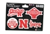 Nebraska 5 Piece Decal Sheet - MD-E3122