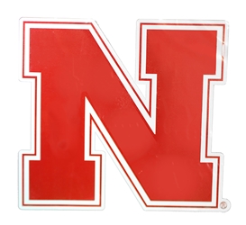 Nebraska 10 Inch Iron N Decal Nebraska Cornhuskers, Nebraska Stickers, Decals & Magnets, Huskers Stickers, Decals & Magnets, Nebraska Nebraska 8 Inch Iron N Decal, Huskers Nebraska 8 Inch Iron N Decal