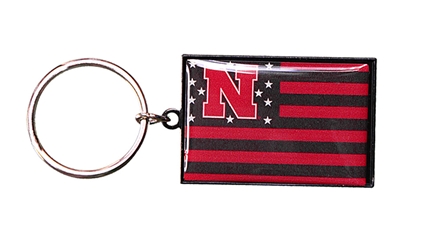 Nebraska Americana Flag Keychain Nebraska Cornhuskers, Nebraska Vehicle, Huskers Vehicle, Nebraska Nebraska Americana Flag Keychain, Huskers Nebraska Americana Flag Keychain