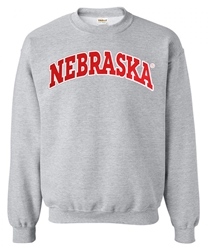 Nebraska Arch Crew Sweat - Gray Nebraska Cornhuskers, Nebraska  Mens Sweatshirts, Huskers  Mens Sweatshirts, Nebraska  Crew, Huskers  Crew, Nebraska  Mens, Huskers  Mens, Nebraska Nebraska Arch Crew Sweat - Gray, Huskers Nebraska Arch Crew Sweat - Gray