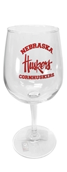 Nebraska Arch Stemmed Wine Glass Nebraska Cornhuskers, Nebraska  Kitchen & Glassware, Huskers  Kitchen & Glassware, Nebraska Nebraska Arch Stemmed Wine Glass The Memory Company, Huskers Nebraska Arch Stemmed Wine Glass The Memory Company