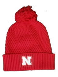 Nebraska Bridger Textured Pom Knit Nebraska Cornhuskers, Nebraska  Mens Hats, Huskers  Mens Hats, Nebraska  Ladies Hats, Huskers  Ladies Hats, Nebraska  Mens Hats, Huskers  Mens Hats, Nebraska  Ladies Hats, Huskers  Ladies Hats, Nebraska Red Nebraska Bridger Textured Pom Knit Hat Legacy, Huskers Red Nebraska Bridger Textured Pom Knit Hat Legacy