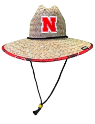 Nebraska Cabana Hat Nebraska Cornhuskers, Nebraska  Mens Hats, Huskers  Mens Hats, Nebraska  Mens Hats, Huskers  Mens Hats, Nebraska Nebraska Floral Straw Hat Foco, Huskers Nebraska Floral Straw Hat Foco