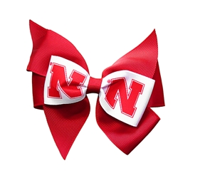 Nebraska Cheer Bow Hair Clip Nebraska Cornhuskers, Nebraska  Ladies Accessories, Huskers  Ladies Accessories, Nebraska Jewelry & Hair, Huskers Jewelry & Hair, Nebraska  Children, Huskers  Children, Nebraska  Youth, Huskers  Youth, Nebraska Nebraska Cheer Bow Hair Clip, Huskers Nebraska Cheer Bow Hair Clip