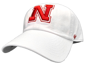 Nebraska Clean Up 47 Lid Nebraska Cornhuskers, Nebraska  Mens Hats, Huskers  Mens Hats, Nebraska  Mens Hats, Huskers  Mens Hats, Nebraska White Iron N Clean Up Adjustable Hat 47 Brand, Huskers White Iron N Clean Up Adjustable Hat 47 Brand