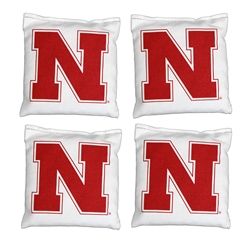 Nebraska Cornhole Bags - White Nebraska Cornhuskers, Nebraska  Tailgating, Huskers  Tailgating, Nebraska  Game Room & Big Red Room, Huskers  Game Room & Big Red Room, Nebraska  Summer Fun, Huskers  Summer Fun, Nebraska  Patio, Lawn & Garden, Huskers  Patio, Lawn & Garden, Nebraska Nebraska Cornhole Bags - White, Huskers Nebraska Cornhole Bags - White