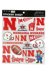 Nebraska Cornhuskers Football Sticker Sheet Nebraska Cornhuskers, Nebraska Stickers Decals & Magnets, Huskers Stickers Decals & Magnets, Nebraska  Toys & Games, Huskers  Toys & Games, Nebraska Nebraska Cornhuskers Football Sticker Sheet Jardine Associates, Huskers Nebraska Cornhuskers Football Sticker Sheet Jardine Associates