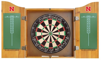 Nebraska Dart Board and Wall Case Set Nebraska Cornhuskers, Nebraska  Game Room & Big Red Room, Huskers  Game Room & Big Red Room, Nebraska Nebraska Dart Board and Wall Case Set, Huskers Nebraska Dart Board and Wall Case Set