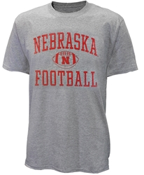 Nebraska Football w Ball Tee - Gray Nebraska Cornhuskers, Nebraska  Mens, Huskers  Mens, Nebraska  Short Sleeve, Huskers  Short Sleeve, Nebraska  Mens T-Shirts, Huskers  Mens T-Shirts, Nebraska Nebraska Football w Ball Tee - Gray, Huskers Nebraska Football w Ball Tee - Gray