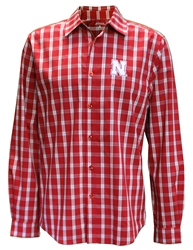 Nebraska Full Button Carry LS Shirt Nebraska Cornhuskers, Nebraska  Mens Polos, Huskers  Mens Polos, Nebraska Polos, Huskers Polos, Nebraska Dark Red Nebraska Full Button Carry LS Shirt Antigua, Huskers Dark Red Nebraska Full Button Carry LS Shirt Antigua