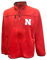 Nebraska Full Zip Softshell Jacket Nebraska Cornhuskers, Nebraska  Mens Outerwear, Huskers  Mens Outerwear, Nebraska  Mens, Huskers  Mens, Nebraska Red Nebraska FZ Softshell Jacket MTC, Huskers Red Nebraska FZ Softshell Jacket MTC