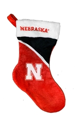 Nebraska Fuzzy Colorblock Christmas Stocking Nebraska Cornhuskers, Nebraska  Holiday Items, Huskers  Holiday Items, Nebraska Nebraska Fuzzy Colorblock Christmas Stocking Team Beans , Huskers Nebraska Fuzzy Colorblock Christmas Stocking Team Beans 