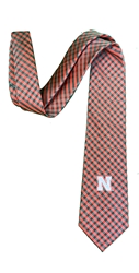 Nebraska Gingham Tie Nebraska Cornhuskers, Nebraska  Ties & Pins, Huskers  Ties & Pins, Nebraska  Mens, Huskers  Mens, Nebraska  Mens Accessories, Huskers  Mens Accessories, Nebraska Nebraska Red And Grey Gingham Tie Eagles Wings, Huskers Nebraska Red And Grey Gingham Tie Eagles Wings