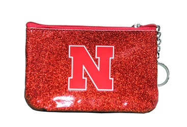 Nebraska Glitter Coin Purse Nebraska Cornhuskers, Nebraska  Ladies Accessories, Huskers  Ladies Accessories, Nebraska  Bags Purses & Wallets, Huskers  Bags Purses & Wallets, Nebraska Red Glitter Coin Purse Aminco, Huskers Red Glitter Coin Purse Aminco