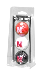 Nebraska Golf Ball - 3 Pack Nebraska Cornhuskers, husker football, nebraska cornhuskers merchandise, husker merchandise, nebraska merchandise, nebraska cornhuskers golf accessories, husker golf accessories, nebraska golf accessories, nebraska golf merchandise, husker golf merchandise, nebraska cornhuskers golf merchandise, 3 Pack Of Golf Balls