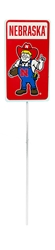 Nebraska Herbie Garden Stake Nebraska Cornhuskers, Nebraska  Patio, Lawn & Garden, Huskers  Patio, Lawn & Garden, Nebraska  Tailgating, Huskers  Tailgating, Nebraska Red Nebraska Herbie Rounded Rectangle Garden Stake, Huskers Red Nebraska Herbie Rounded Rectangle Garden Stake