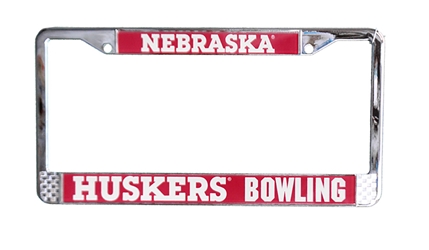 Nebraska Husker Bowling License Plate Frame Nebraska Cornhuskers, Nebraska Vehicle, Huskers Vehicle, Nebraska Nebraska Husker Bowling License Plate Frame, Huskers Nebraska Husker Bowling License Plate Frame