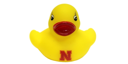 Nebraska Husker Rubber Ducky Nebraska Cornhuskers, Nebraska  Novelty, Huskers  Novelty, Nebraska  Bedroom & Bathroom, Huskers  Bedroom & Bathroom, Nebraska  Toys & Games, Huskers  Toys & Games, Nebraska Husker Duck, Husker Duck