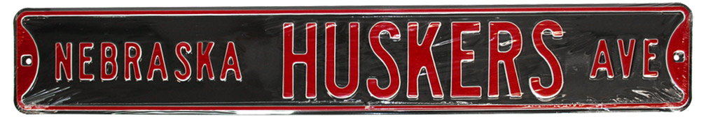 NEBRASKA HUSKERS AVE. Steel Street Sign Nebraska Cornhuskers, Nebraska  Office Den & Entry, Huskers  Office Den & Entry, Nebraska  Patio, Lawn & Garden, Huskers  Patio, Lawn & Garden, Nebraska  Game Room & Big Red Room, Huskers  Game Room & Big Red Room, Nebraska Nebraska Huskers Ave. Street sign, Huskers Nebraska Huskers Ave. Street sign