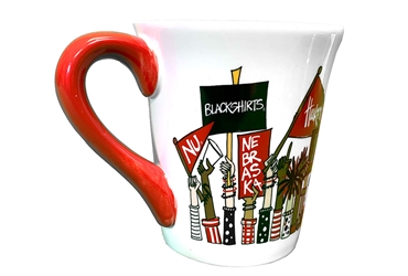 Nebraska Huskers Cheer Mug Nebraska Cornhuskers, Nebraska Blackshirts, Huskers Blackshirts, Nebraska  Kitchen & Glassware, Huskers  Kitchen & Glassware, Nebraska White And Red Nebraska Huskers Cheer Mug Magnolia Lane, Huskers White And Red Nebraska Huskers Cheer Mug Magnolia Lane