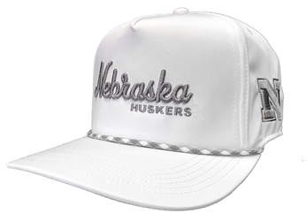 Nebraska Huskers Good-Guys Rope Trucker Nebraska Cornhuskers, Nebraska  Mens Hats, Huskers  Mens Hats, Nebraska  Mens Hats, Huskers  Mens Hats, Nebraska White With Grey Nebraska Huskers Rope Adjustable Trucker Hat Legacy, Huskers White With Grey Nebraska Huskers Rope Adjustable Trucker Hat Legacy