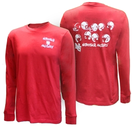 Nebraska Huskers Helmet History LS Tee - Red Nebraska Cornhuskers, Nebraska  Mens T-Shirts, Huskers  Mens T-Shirts, Nebraska  Mens, Huskers  Mens, Nebraska  Long Sleeve, Huskers  Long Sleeve, Nebraska Red Nebraska Huskers Helmet History LS Tee Image One , Huskers Red Nebraska Huskers Helmet History LS Tee Image One 