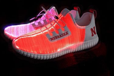 Nebraska Huskers LED Light Up Shoe Nebraska Cornhuskers, Nebraska  Footwear, Huskers  Footwear, Nebraska  Ladies Accessories, Huskers  Ladies Accessories, Nebraska  Mens Accessories, Huskers  Mens Accessories, Nebraska  Mens, Huskers  Mens, Nebraska Nebraska Huskers LED Light Up Shoe, Huskers Nebraska Huskers LED Light Up Shoe