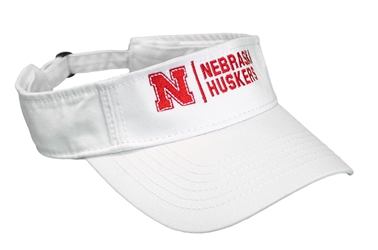 Nebraska Huskers Tennis Visor - White Nebraska Cornhuskers, Nebraska  Mens Hats, Huskers  Mens Hats, Nebraska  Mens Hats, Huskers  Mens Hats, Nebraska Nebraska Huskers Tennis Visor - White, Huskers Nebraska Huskers Tennis Visor - White