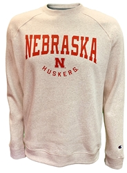 Nebraska Huskers Triumph Champion Crew Nebraska Cornhuskers, Nebraska  Mens Sweatshirts, Huskers  Mens Sweatshirts, Nebraska  Mens, Huskers  Mens, Nebraska  Crew, Huskers  Crew, Nebraska Pebblestone Nebraska Huskers Triumph Fleece Raglan Crew Champion, Huskers Pebblestone Nebraska Huskers Triumph Fleece Raglan Crew Champion