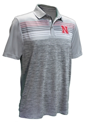 Nebraska Rising Polo Nebraska Cornhuskers, Nebraska  Mens Polos, Huskers  Mens Polos, Nebraska Polos, Huskers Polos, Nebraska Nickel Grey Nebraska Cypernetic Polo Colosseum, Huskers Nickel Grey Nebraska Cypernetic Polo Colosseum