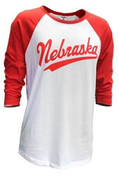 Nebraska Script C. Hustle Raglan Nebraska Cornhuskers, Nebraska  Ladies, Huskers  Ladies, Nebraska  Short Sleeve, Huskers  Short Sleeve, Nebraska  Ladies T-Shirts, Huskers  Ladies T-Shirts, Nebraska  Mens T-Shirts, Huskers  Mens T-Shirts, Nebraska  Mens, Huskers  Mens, Nebraska White And Red Nebraska Script Raglan Tee Charlie Hustle, Huskers White And Red Nebraska Script Raglan Tee Charlie Hustle