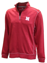 Nebraska Sport Tobago Bay Tommy Bahama Quarter Zip  - Chili Pepper Red Nebraska Cornhuskers, Nebraska  Mens Polos, Huskers  Mens Polos, Nebraska Polos, Huskers Polos, Nebraska  Mens Outerwear, Huskers  Mens Outerwear, Nebraska  Mens, Huskers  Mens, Nebraska Chili Pepper Red Nebraska Sport Tobago Bay LS 1/4  Zip Tommy Bahama , Huskers Chili Pepper Red Nebraska Sport Tobago Bay LS 1/4  Zip Tommy Bahama 