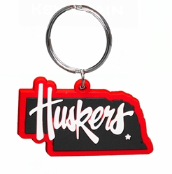 Nebraska State Flex Keychain Nebraska Cornhuskers, Nebraska Vehicle, Huskers Vehicle, Nebraska Nebraska State Flex Keychain, Huskers Nebraska State Flex Keychain