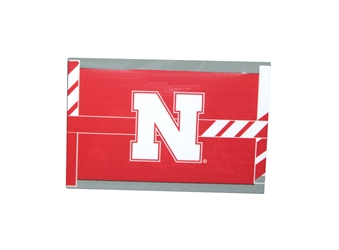 Nebraska Stipes Iron N Fridge Magnet Nebraska Cornhuskers, Nebraska Stickers Decals & Magnets, Huskers Stickers Decals & Magnets, Nebraska  Kitchen & Glassware, Huskers  Kitchen & Glassware, Nebraska Red Nebraska Iron N Logo Magnet Aminco, Huskers Red Nebraska Iron N Logo Magnet Aminco