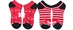 Nebraska Stripe N Dot 2 Pack Low Cut Socks - AU-G3631