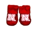 Nebraska Stripe Baby Booties - CH-95086