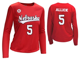 Nebraska Volleyball Allick Number 5 Jersey Nebraska Cornhuskers, Nebraska  Ladies, Huskers  Ladies, Nebraska  Long Sleeve, Huskers  Long Sleeve, Nebraska  Ladies T-Shirts, Huskers  Ladies T-Shirts, Nebraska Volleyball, Huskers Volleyball, Nebraska  Womens Jerseys, Huskers  Womens Jerseys, Nebraska  Ladies Jerseys, Huskers  Ladies Jerseys, Nebraska  Player Jerseys, Huskers  Player Jerseys, Nebraska Nebraska Volleyball Rebekah Allick Number 5 Jersey, Huskers Nebraska Volleyball Allick Number 5 Jersey