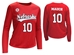 Nebraska Volleyball Olivia Mauch Number 10 Jersey - AT-N0035