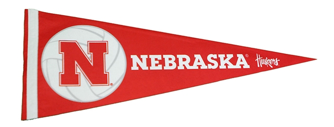 Nebraska Volleyball Pennant Flag Nebraska Cornhuskers, Nebraska  Flags & Windsocks, Huskers  Flags & Windsocks, Nebraska  Prints & Posters, Huskers  Prints & Posters, Nebraska Volleyball, Huskers Volleyball, Nebraska Nebraska Volleyball Pennant Flag, Huskers Nebraska Volleyball Pennant Flag