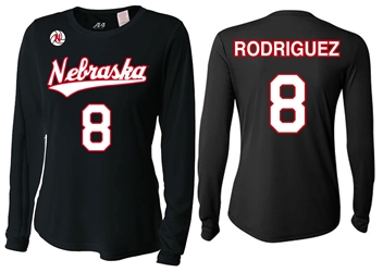 Nebraska Volleyball Rodriguez Number 8 Jersey - Black Nebraska Cornhuskers, Nebraska  Ladies, Huskers  Ladies, Nebraska  Long Sleeve, Huskers  Long Sleeve, Nebraska  Ladies T-Shirts, Huskers  Ladies T-Shirts, Nebraska Volleyball, Huskers Volleyball, Nebraska  Womens Jerseys, Huskers  Womens Jerseys, Nebraska  Ladies Jerseys, Huskers  Ladies Jerseys, Nebraska  Player Jerseys, Huskers  Player Jerseys, Nebraska Nebraska Volleyball Rodriguez Number 8 Jersey, Huskers Nebraska Volleyball Rodriguez Number 8 Jersey Black