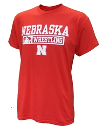 Nebraska Wrestling Tee Nebraska Cornhuskers, Nebraska  Mens, Huskers  Mens, Nebraska  Short Sleeve, Huskers  Short Sleeve, Nebraska Red Nebraska Wrestling SS Tee Western, Huskers Red Nebraska Wrestling SS Tee Western