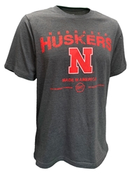 OHT Nebraska Huskers Playbook Tee Nebraska Cornhuskers, Nebraska  Short Sleeve, Huskers  Short Sleeve, Nebraska  Mens, Huskers  Mens, Nebraska  Mens T-Shirts, Huskers  Mens T-Shirts, Nebraska Dark Grey OHT Nebraska Huskers Playbook SS Tee Colosseum, Huskers Dark Grey OHT Nebraska Huskers Playbook SS Tee Colosseum