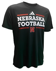 Official 2024 Team Adidas Nebraska Football Practice Tee Nebraska Cornhuskers, Nebraska  Mens T-Shirts, Huskers  Mens T-Shirts, Nebraska  Mens, Huskers  Mens, Nebraska  Short Sleeve, Huskers  Short Sleeve, Nebraska Adidas, Huskers Adidas, Nebraska Black Out!, Huskers Black Out!, Nebraska Adidas Black Nebraska Football SS Pregame Tee , Huskers Adidas Black Nebraska Football SS Pregame Tee 