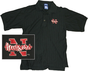 Original N Huskers Logo Polo Nebraska Cornhuskers, Nebraska One of a Kind, Huskers One of a Kind, Nebraska Original N Huskers Logo Polo, Huskers Original N Huskers Logo Polo