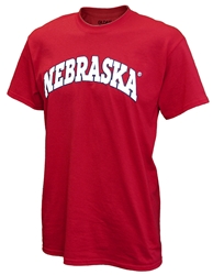 Red Bold Nebraska Arch Tee Nebraska Cornhuskers, husker football, nebraska cornhuskers merchandise, nebraska merchandise, husker merchandise, nebraska cornhuskers apparel, husker apparel, nebraska apparel, husker mens apparel, nebraska cornhuskers mens apparel, nebraska mens apparel, husker mens merchandise, nebraska cornhuskers mens merchandise, mens nebraska t shirt, mens husker t shirt, mens nebraska cornhusker t shirt,New Agenda Red Arch Nebraska T-shirt