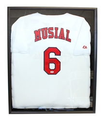 Stan Musial Autographed Cardinals Jersey in Shadow Box 