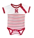 Striped Nebraska Shoulder Snap Onesie - CH-D7067