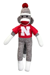 Super Husker Sock Monkey Nebraska Cornhuskers, husker football, nebraska cornhuskers merchandise, nebraska merchandise, husker merchandise, nebraska cornhuskers apparel, husker apparel, nebraska apparel, husker childrens apparel, nebraska cornhuskers childrens apparel, nebraska kids apparel, husker kids apparel, husker kids merchandise, nebraska cornhuskers kids merchandise,Sock Monkey